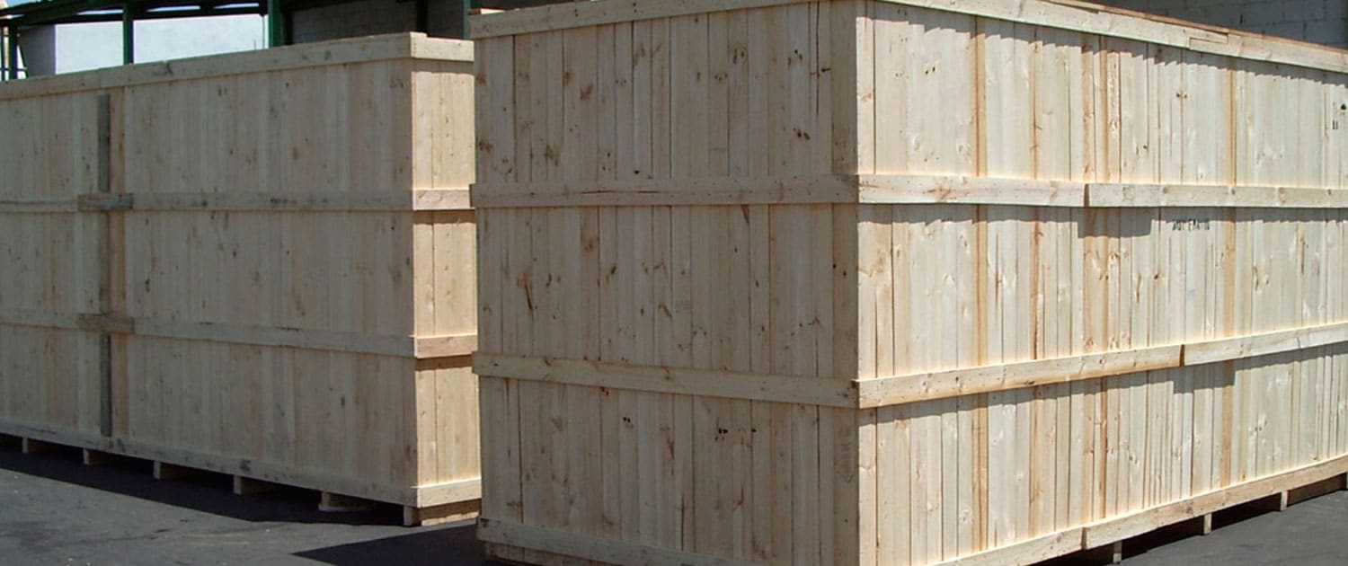 contenedores de madera para embalajes