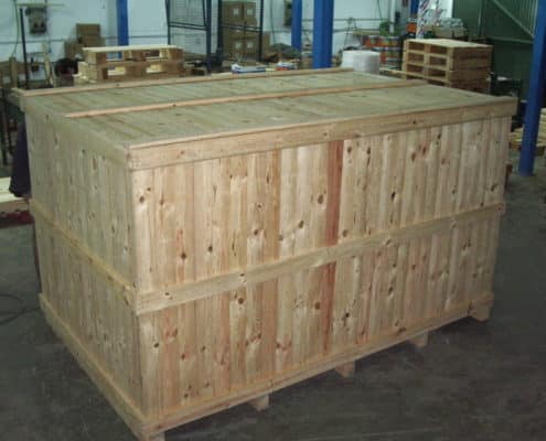 contenedores de madera para exportación