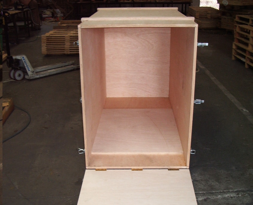 cajas madera para transporte mercancías