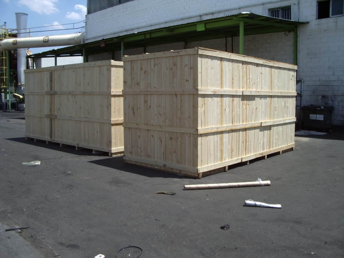 contenedores de madera