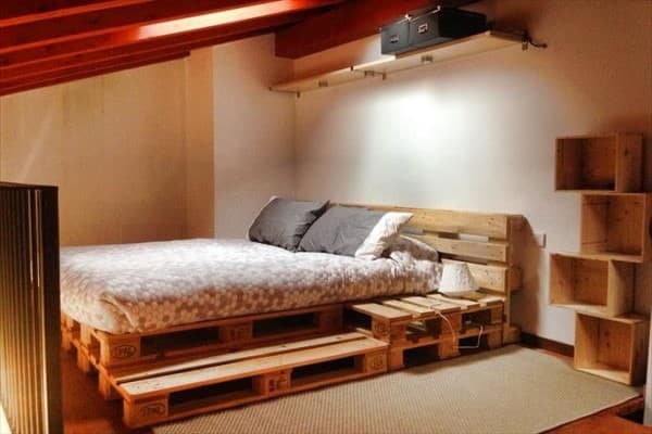 cama palets doble altura