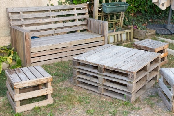 Mesa de Palets para Jardín